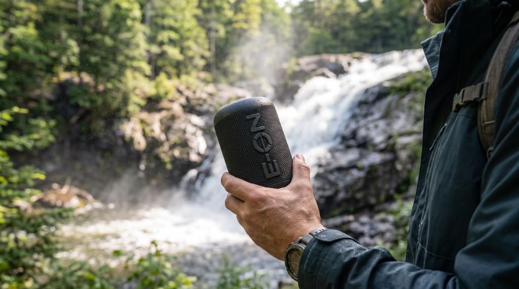 E-ON SODA Handheld Ergonomic Grip on Forest Trail